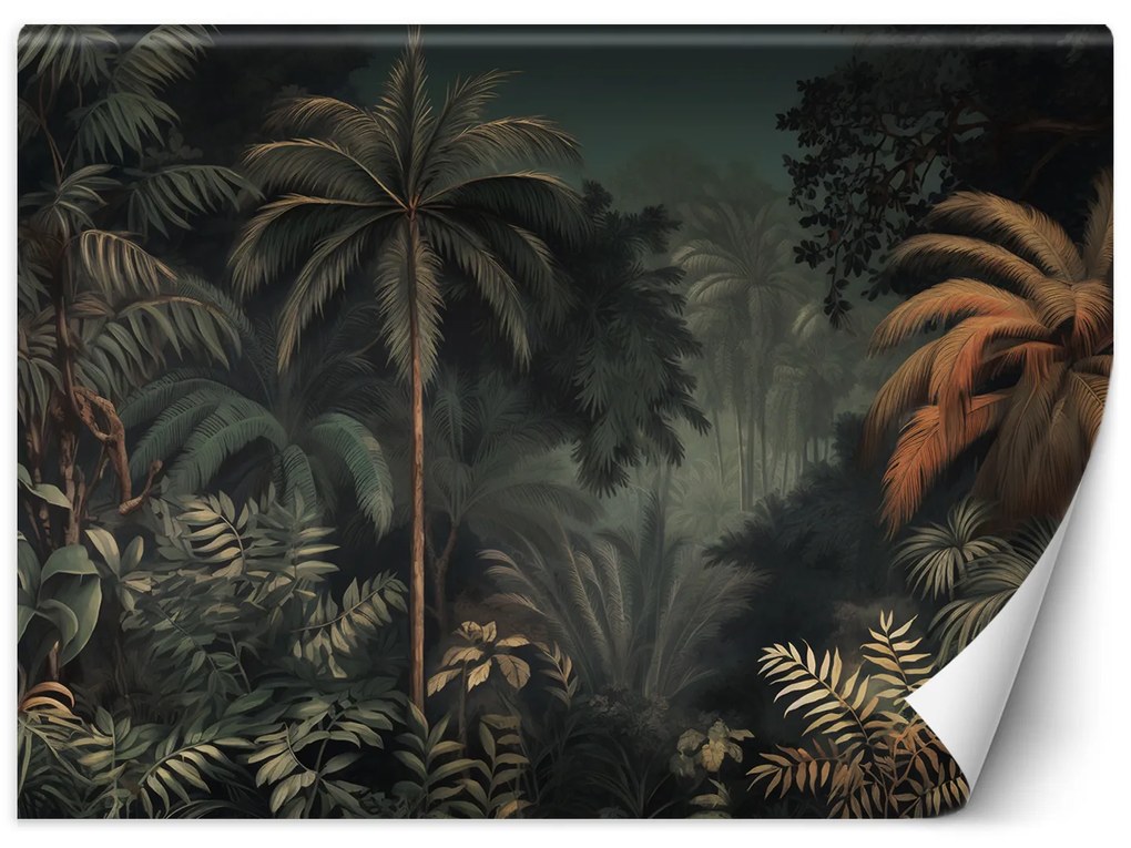 Gario Fotótapéta Trópusi dzsungel éjszaka Anyag: Vlies, Méret: 100 x 70 cm