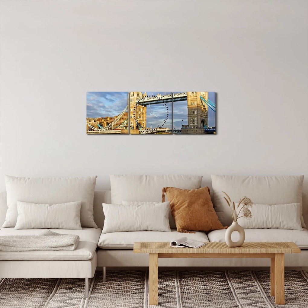 Kép - Tower Bridge (órával) (90x30 cm)