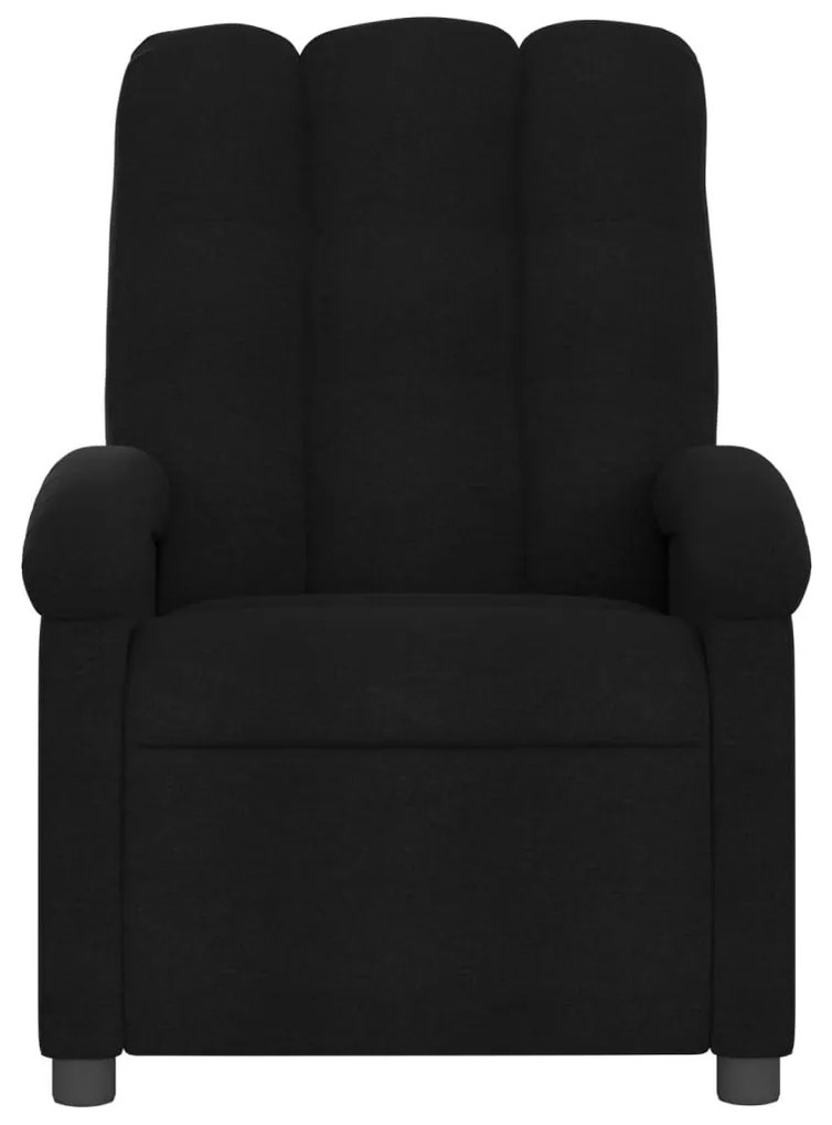 fekete szövet relaxfotel
