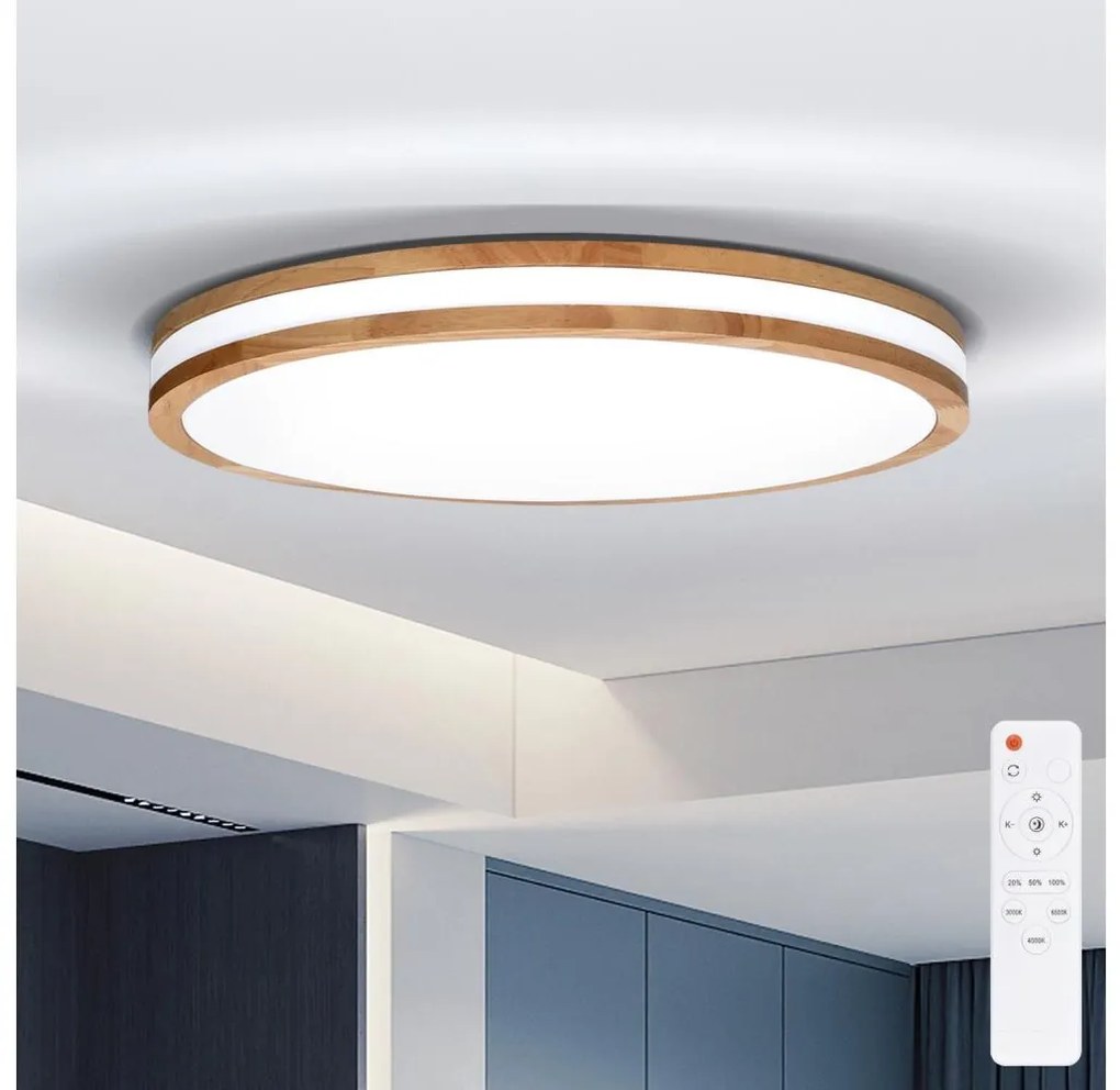 Brilagi - LED dimmelhető lámpatest MOLINA LED/60W/230V 3000-6500K tölgy átm. 58 cm +DO