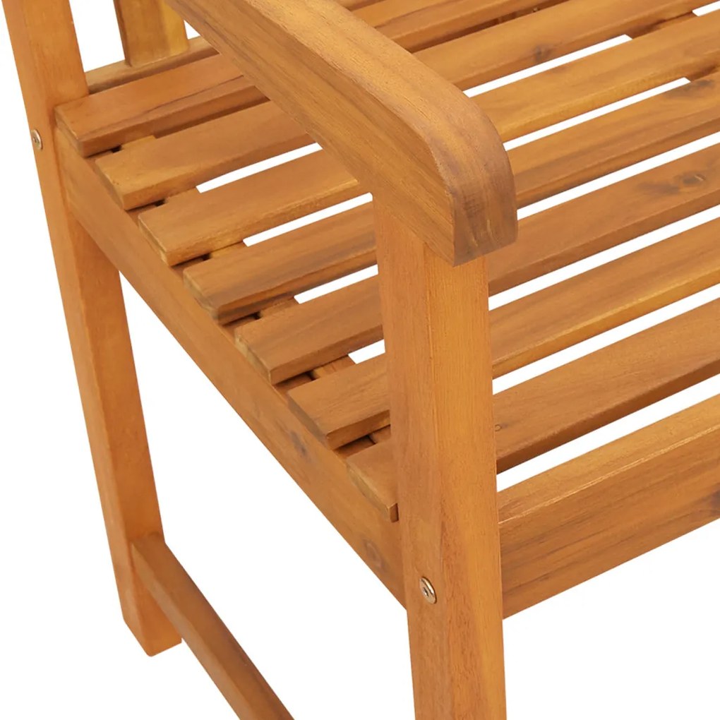 Kerti Pad 220x56x90 cm Tömör Fa Akác