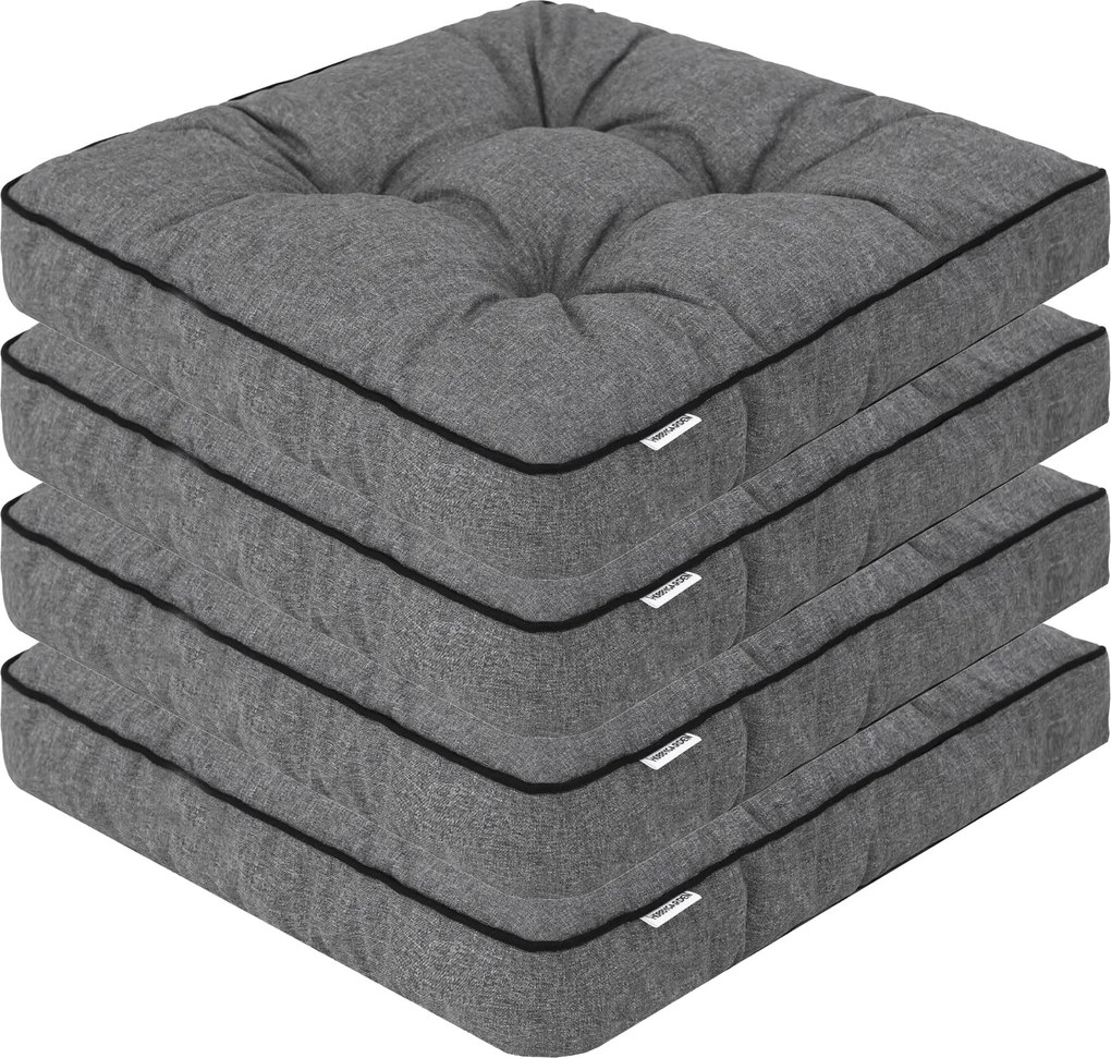 4 db-os kerti párna szett, fotelpárna, székpárna