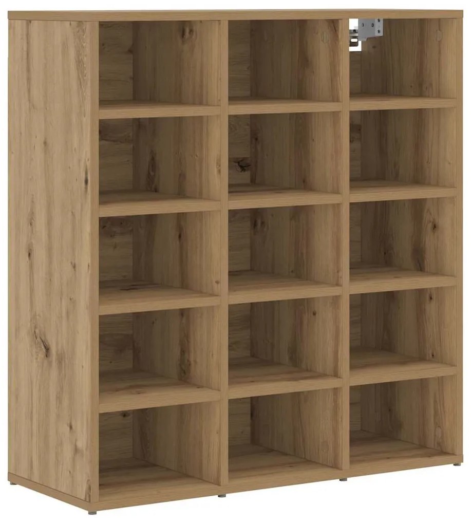 Cipősszekrény kézműves tölgy 77.5 x 30 x 83.5 cm Faanyag