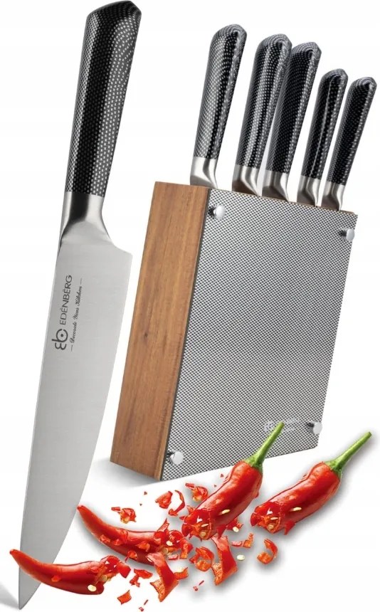 6 részes Edenberg konyhai késkészlet állvánnyal