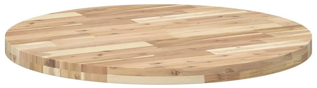 kerek tömör akácfa asztallap Ø80 x 4 cm
