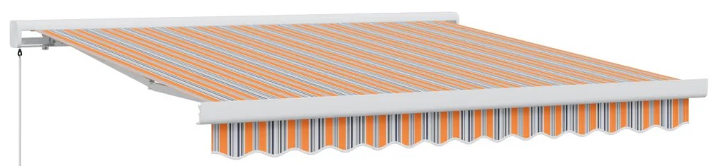 Kézi Behúzható Napellenző Többszínű Csík 350x250 cm