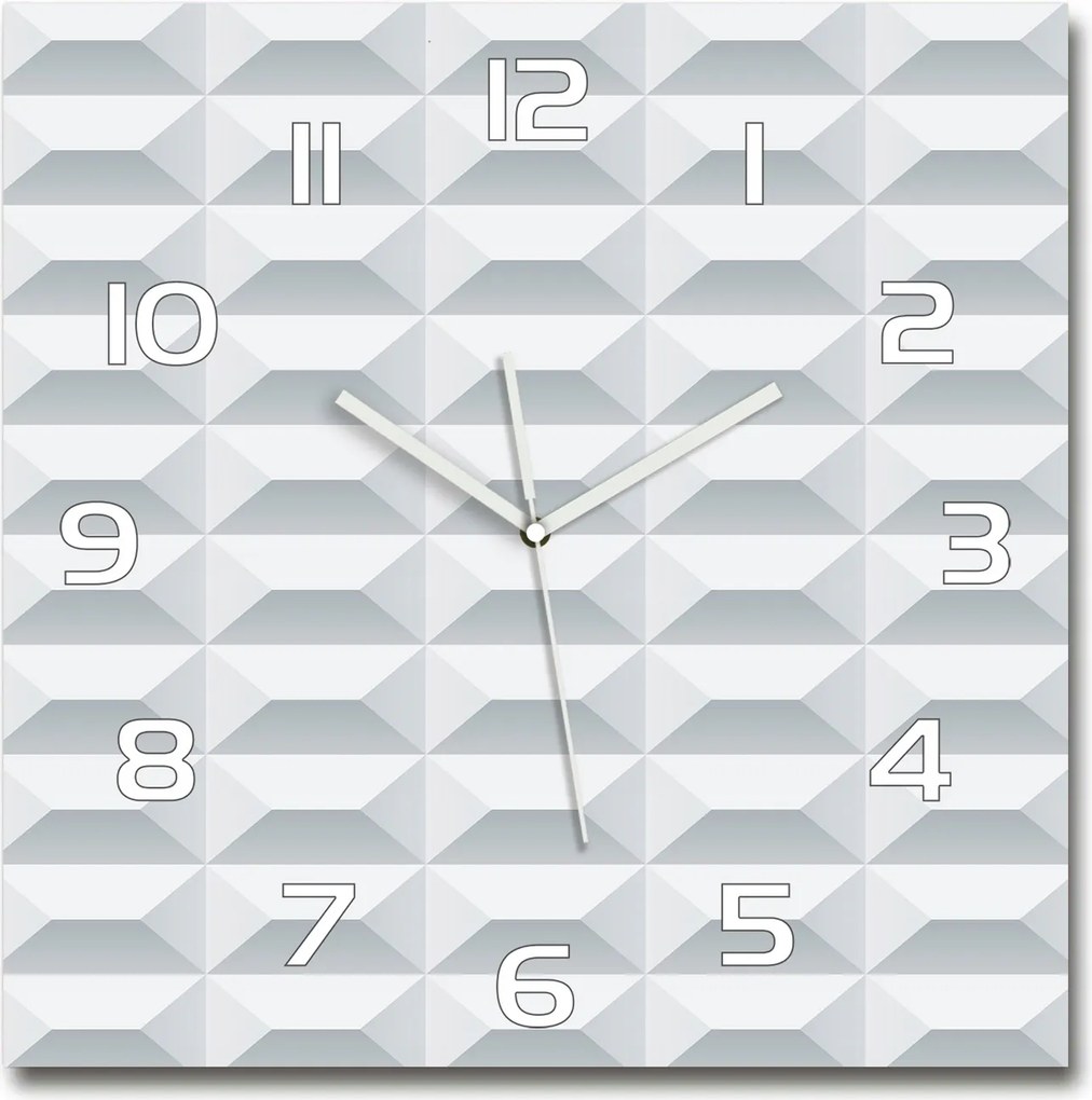 Nagy üveg falióra Geometrikus háttér 60x60