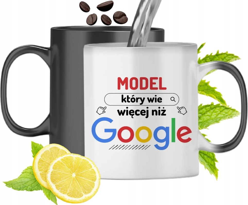 Mágikus Bögre Modell Fekete Színváltós, fényképes nyomattal