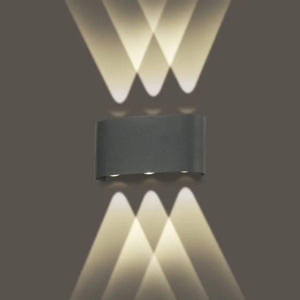 Brilagi - LED kültéri fali lámpatest FLAREBOX LED/6W/230V antracit IP65