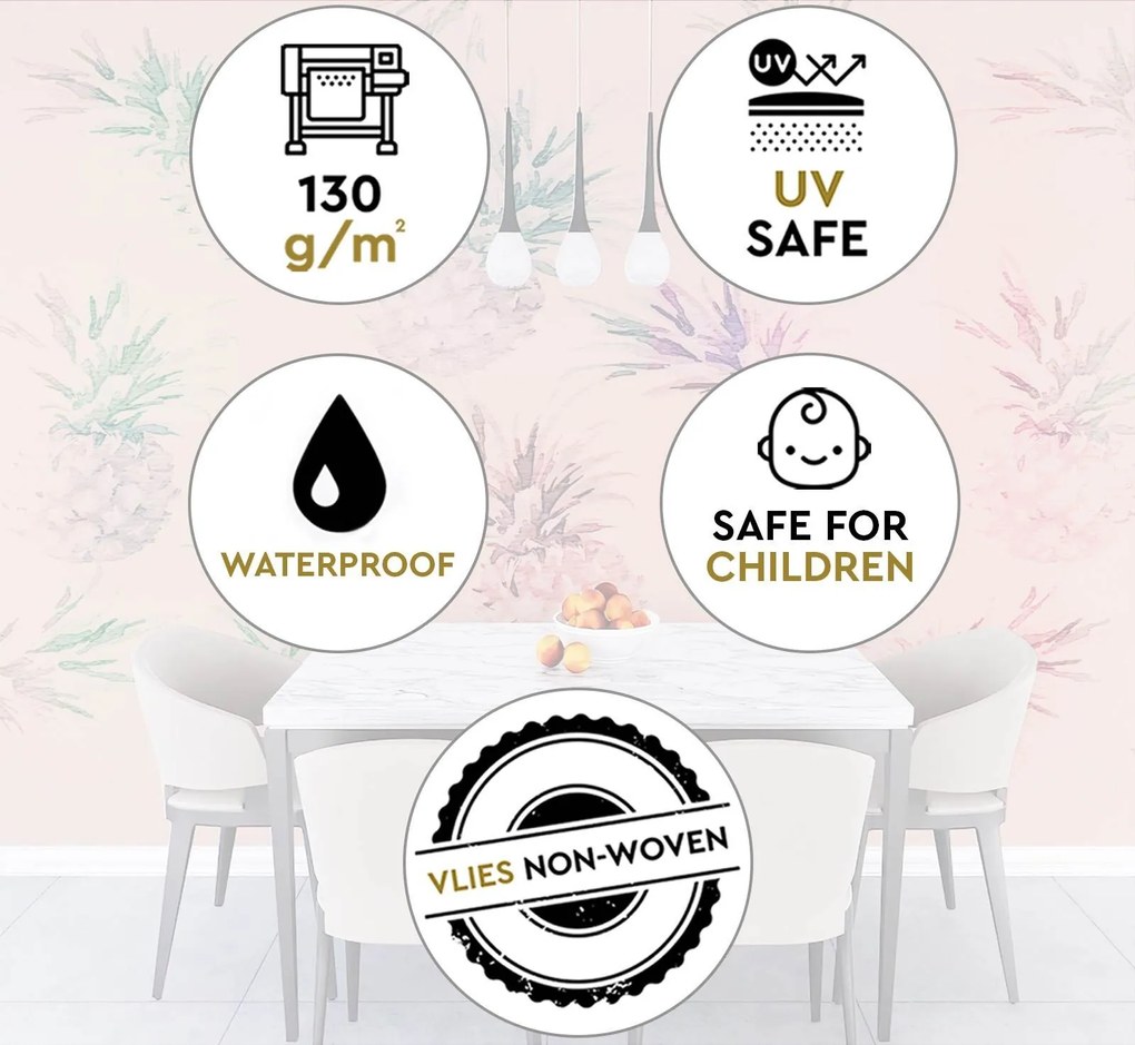 Gario Fotótapéta Színes ananász - Andrea Haase Anyag: Vlies, Méret: 450 x 315 cm