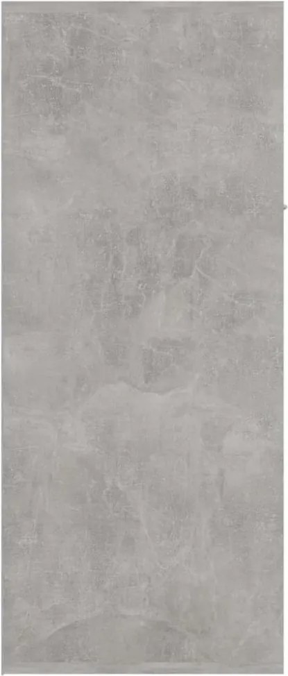 betonszürke szerelt fa cipősszekrény 60 x 35 x 84 cm