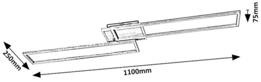 Rabalux 71015 - BENEDICK LED/40W/230V Wi-Fi Tuya dimmelhető lámpa + DO