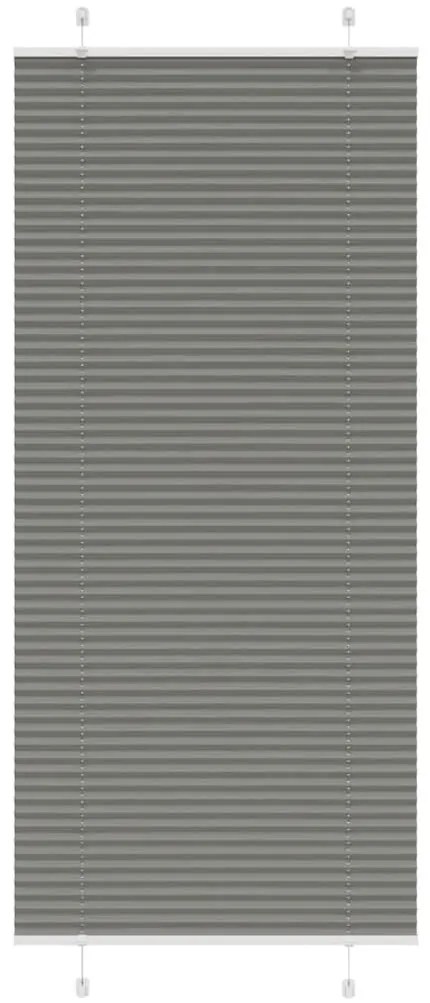 pliszírozott redőny antracit 95x200 cm szövetszélesség 94,4 cm