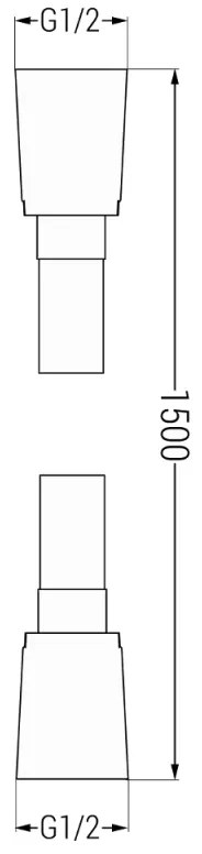 Mexen Uno, rejtett zuhanygarnitúra DR62, fekete, 71435DR62-70