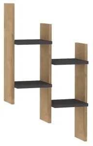 Fali polc SU 85x49 cm bézs/antracit