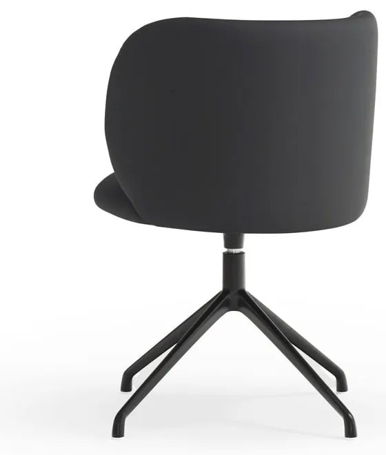 Fekete kárpitozott étkezőfotel Mogi – Teulat