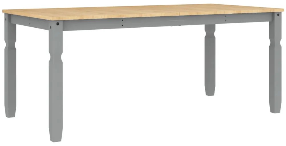 Corona szürke tömör fenyőfa ebédlőasztal 180 x 90 x 75 cm