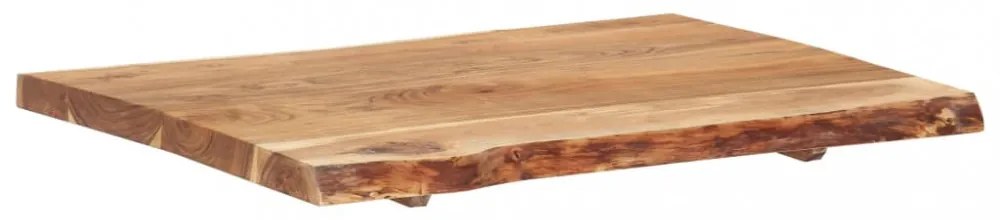 tömör akácfa asztallap 80 x (50-60) x 3,8 cm