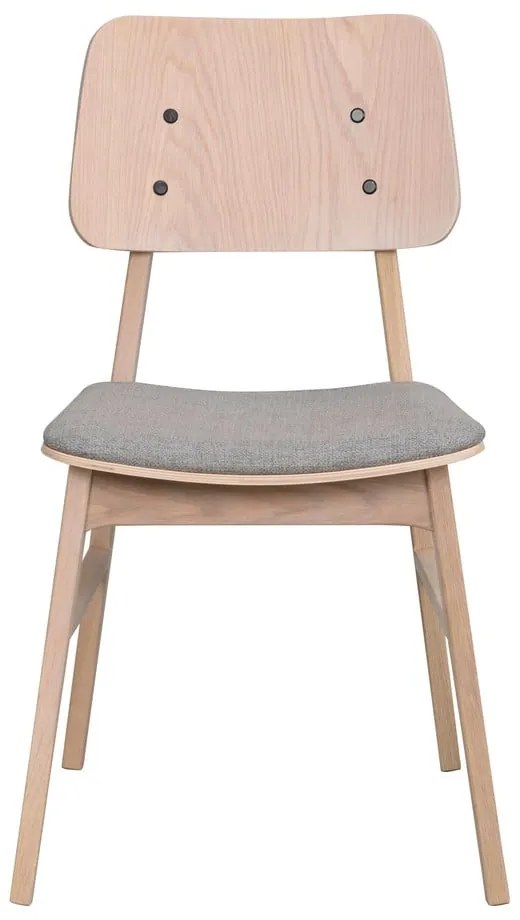 Nagano világosbarna étkezőszék világosszürke ülőrésszel - Rowico