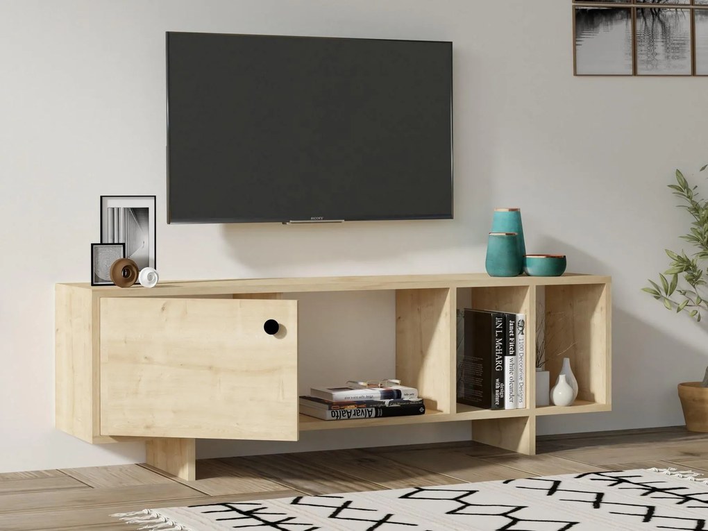 TV asztal/szekrény Nipuvo (tölgy) . Akció -18%. 1095549