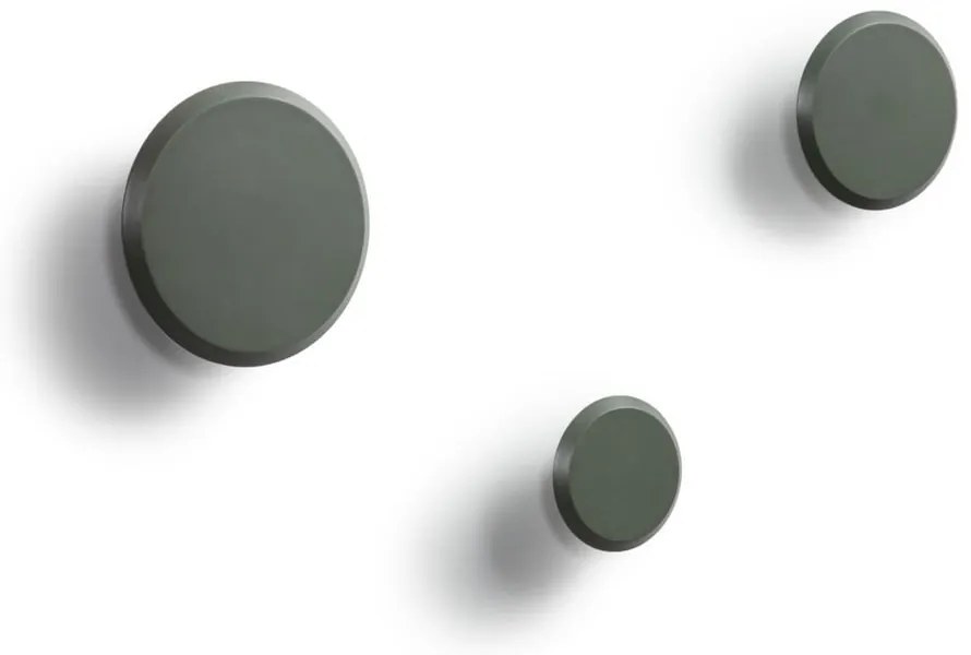 Szürkészöld fali fa akasztó szett 3 db-os Nadua – Kave Home