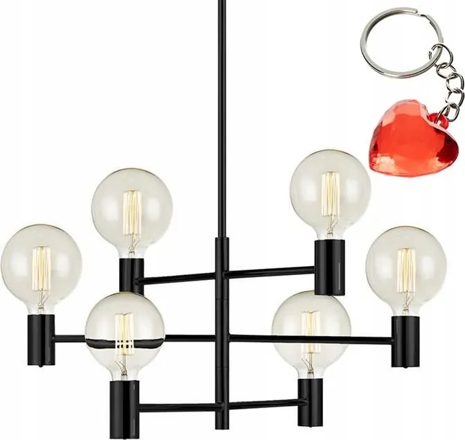 Capital Markslojd fekete minimalista függőlámpa Ajándék