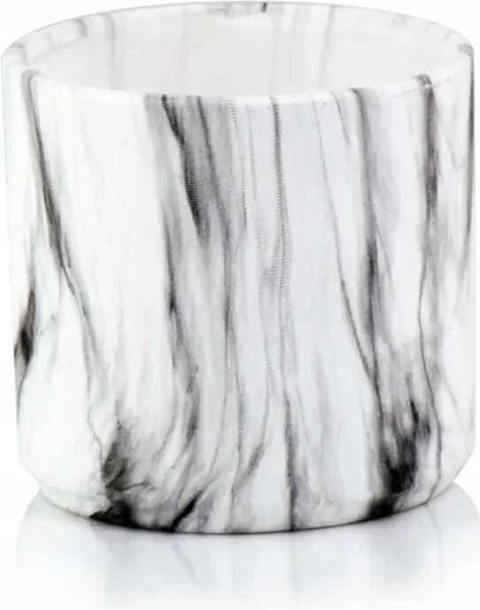 Henger alakú virágcserép márványfehér 02.751.13 Polnix