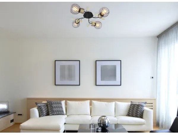 Globo 54113-4D - Felületre szerelhető csillár LALLY 4xE27/40W/230V