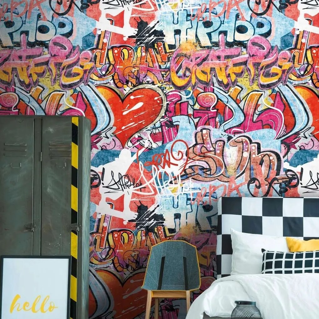 Fali fotótapéta Ifjúsági Graffiti Steet Art a Flizelin