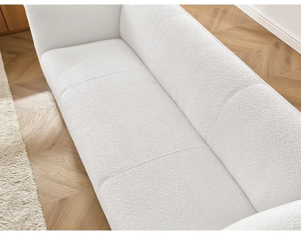 Fehér buklé kanapé 242 cm Giorgia – Bobochic Paris