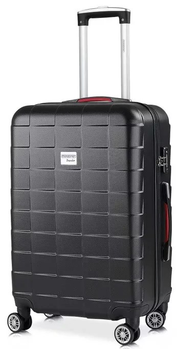 Deuba Cestovní bőrönd L 65x41x27 cm - fekete