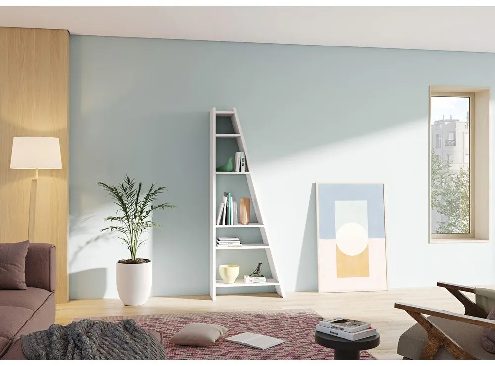 Delta fehér könyvespolc - TemaHome