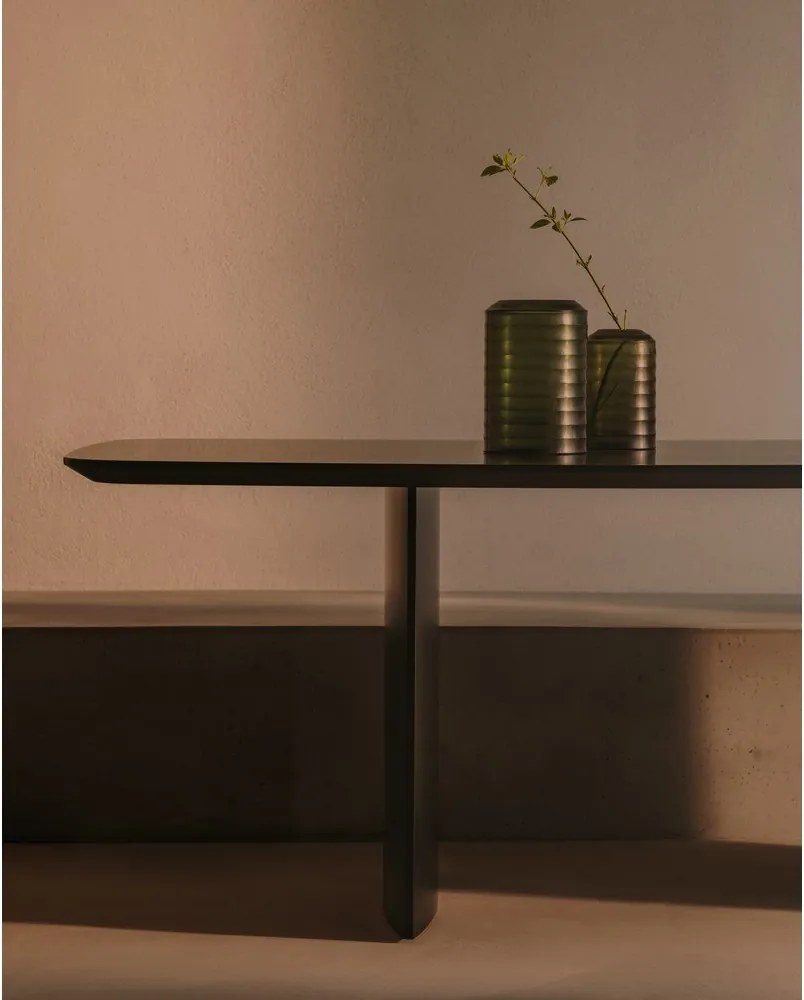 Étkezőasztal diófa dekorral 100x200 cm Litto – Kave Home