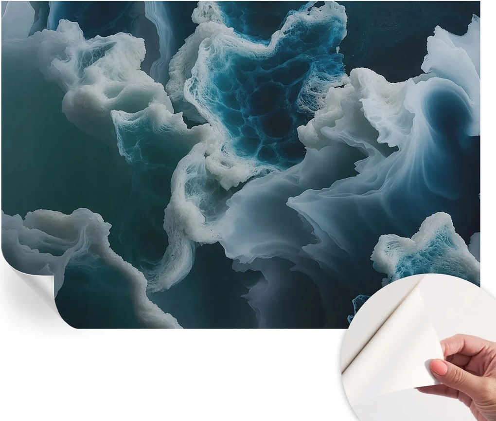 Dekoratív öntapadós fotótapéta Hálószobába Tengeri hullámok 152x104 cm