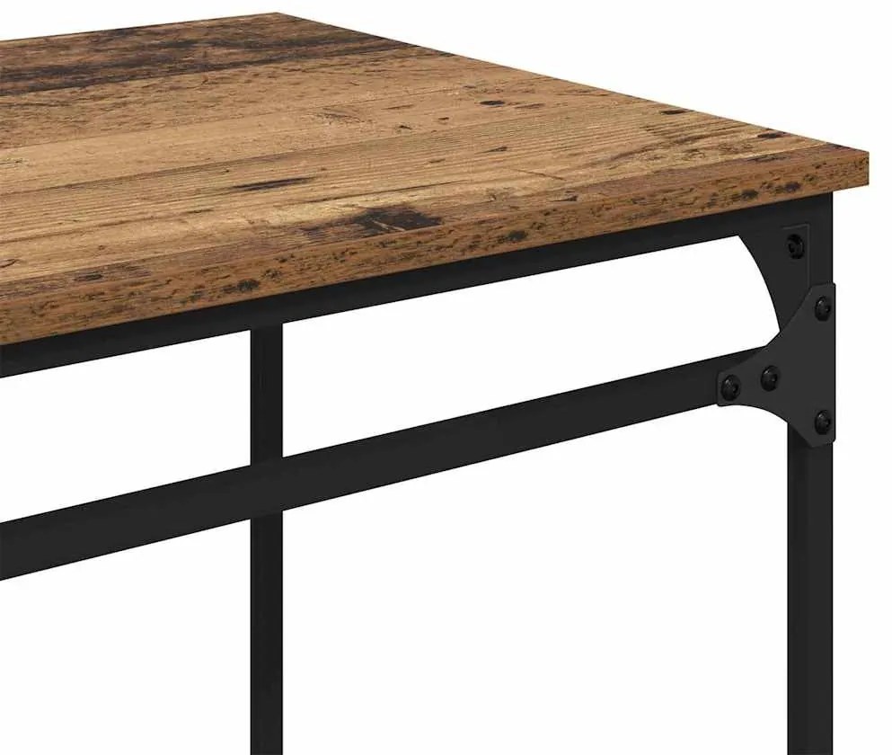 vidaXL Asztal Öreg fa 135 x 50 x 90 cm Faanyag