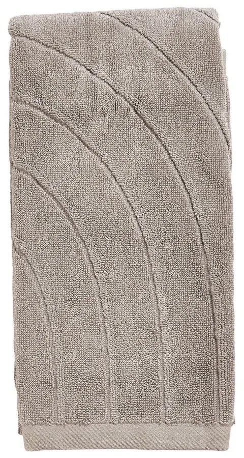 Szürke frottír pamut törölköző 50x100 cm Time – Zone