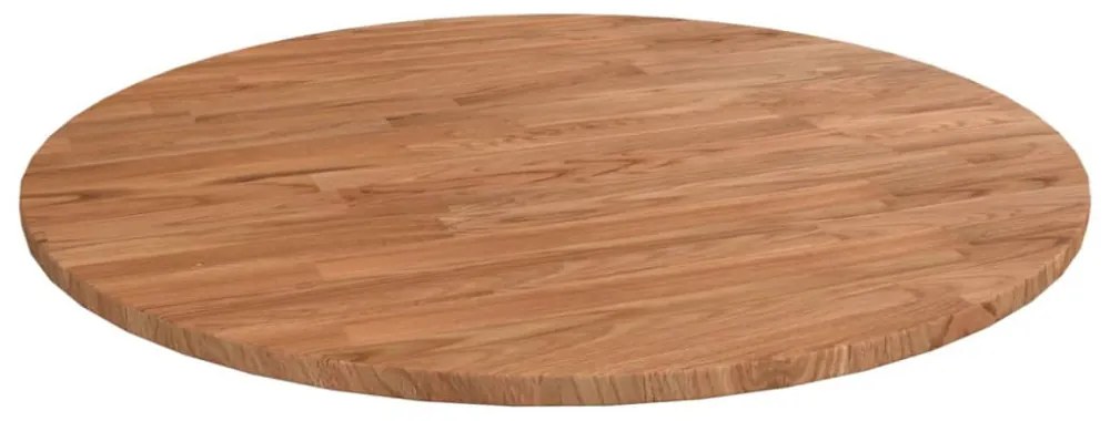 világosbarna kezelt tömör tölgyfa kerek asztallap Ø60x1,5 cm