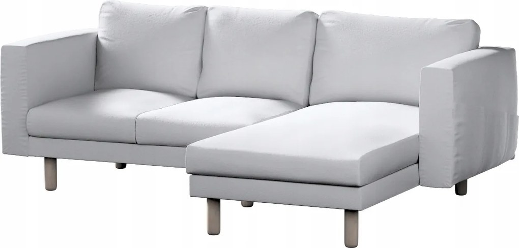 Norsborg 3 személyes kanapé huzat Ikea székkel, fehér