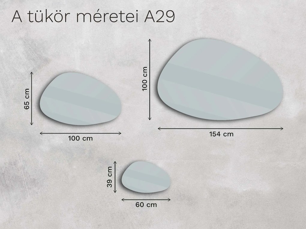 Organikus tükör LED világítással A29