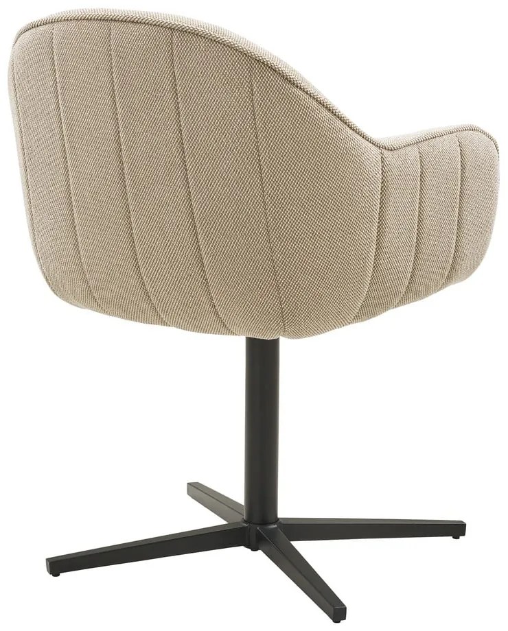 Világosszürke kárpitozott karfás étkezőfotel szett 2 db-os Tamera – House Nordic