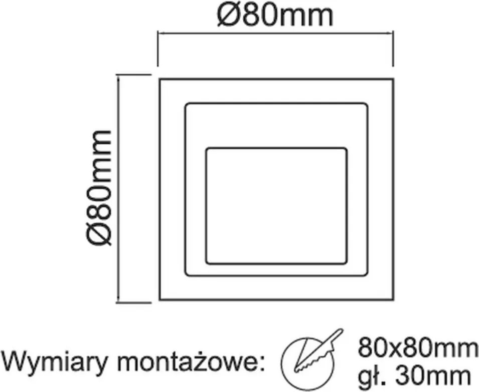 Orlicki Design SCALA I OR83866 Beépíthető lépcsőházi lámpa 1x20W/G4