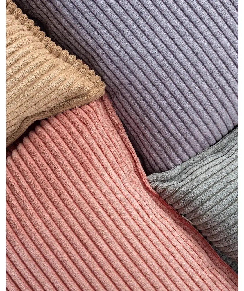 Rózsaszín kordbársony párna gyerek kanapéhoz Block – Wigiwama