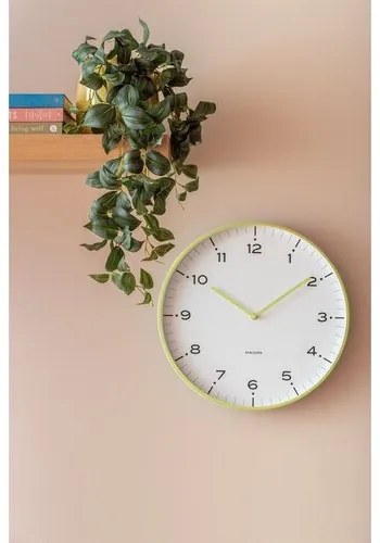 Karlsson 6011GR design falióra, sárga, átmérő 40cm