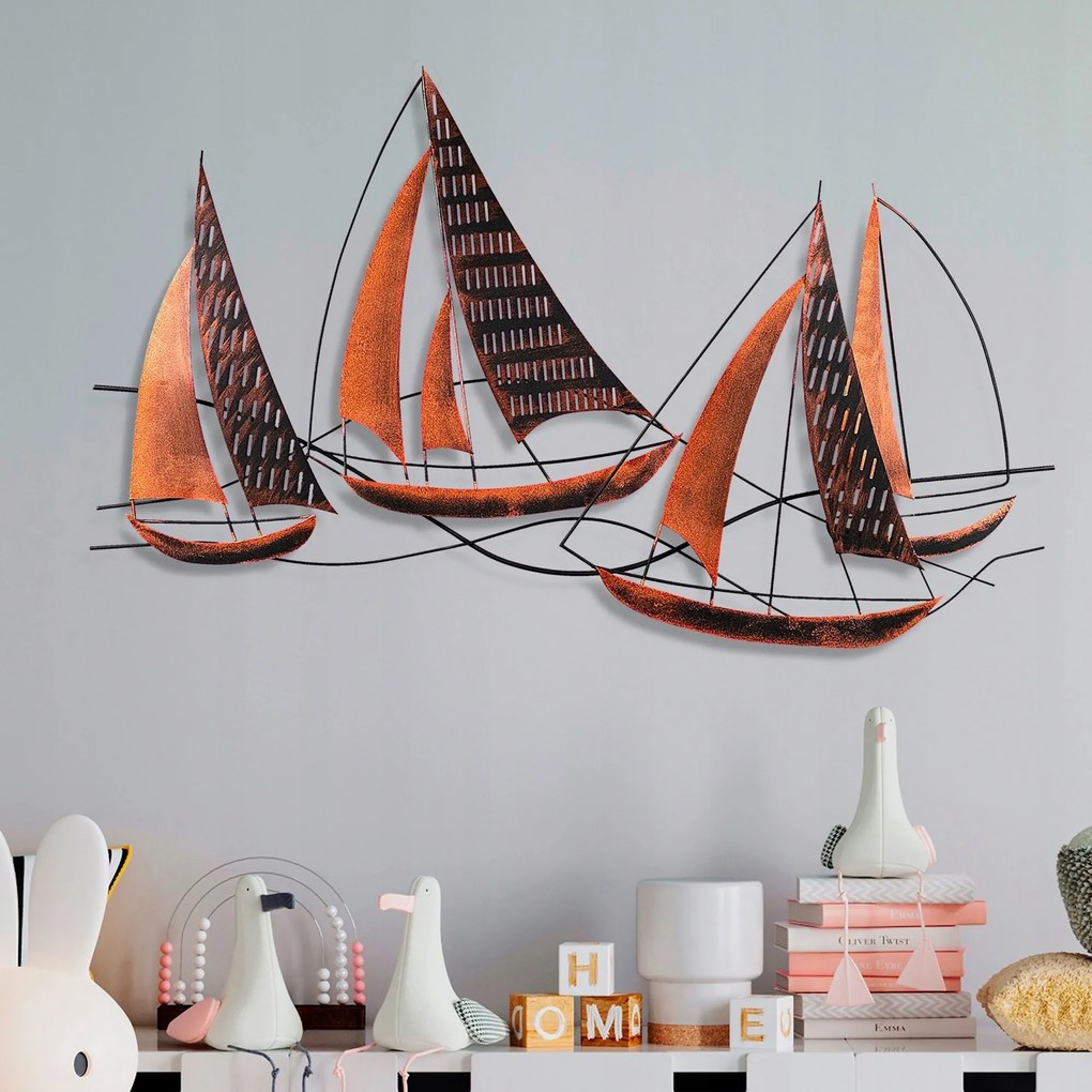 Barbaros 3 réz fém faldekoráció