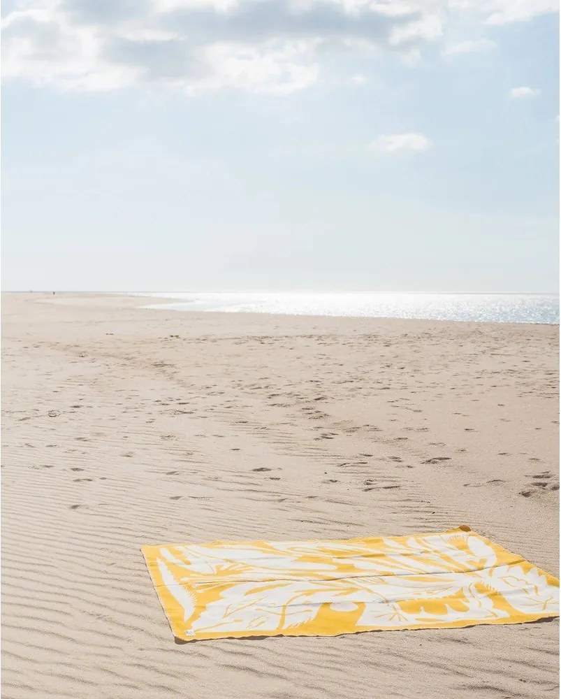 Sárga takaró 165x200 cm Lino – noo.ma