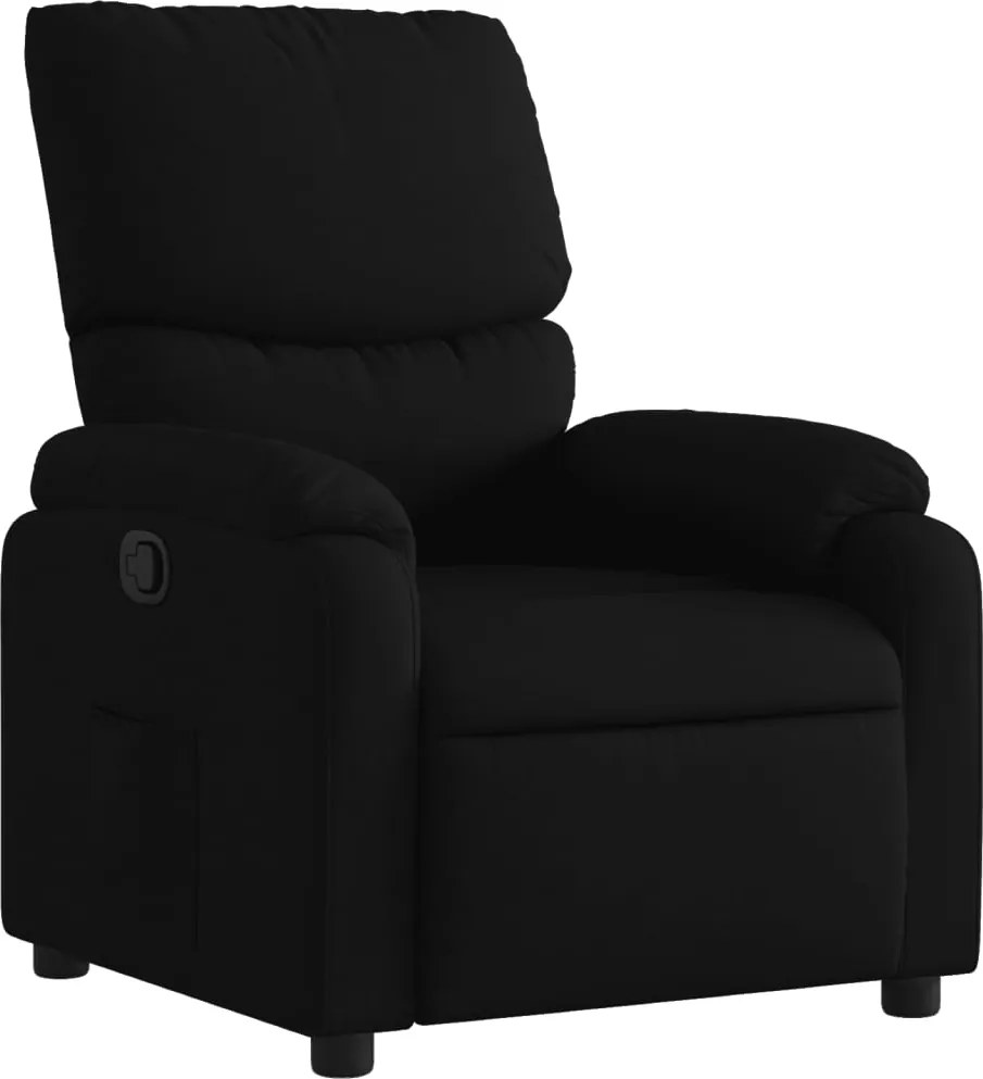 vidaXL fekete szövet dönthető fotel