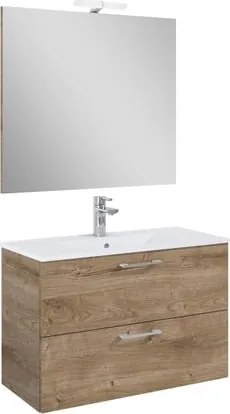Ceramia Lea Fürdőszobabútor szett mosdóval 81,4x55x41,7 cm tölgy LEASET80D