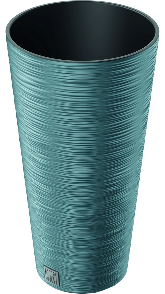 PROSPERPLAST VIRÁGKASPÓ FURU ROUND MŰANYAG 30X30 CM SKANDINÁV KÉK