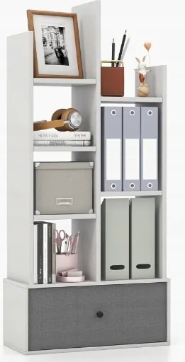 Könyvespolc Rusztikus Rendszerező Fiókkal