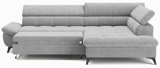 Kinyitható sarokkanapé MARANO jobb oldali, szürke